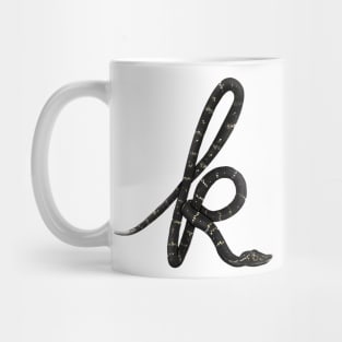 K - Mexican moccasin cantil snake Mug